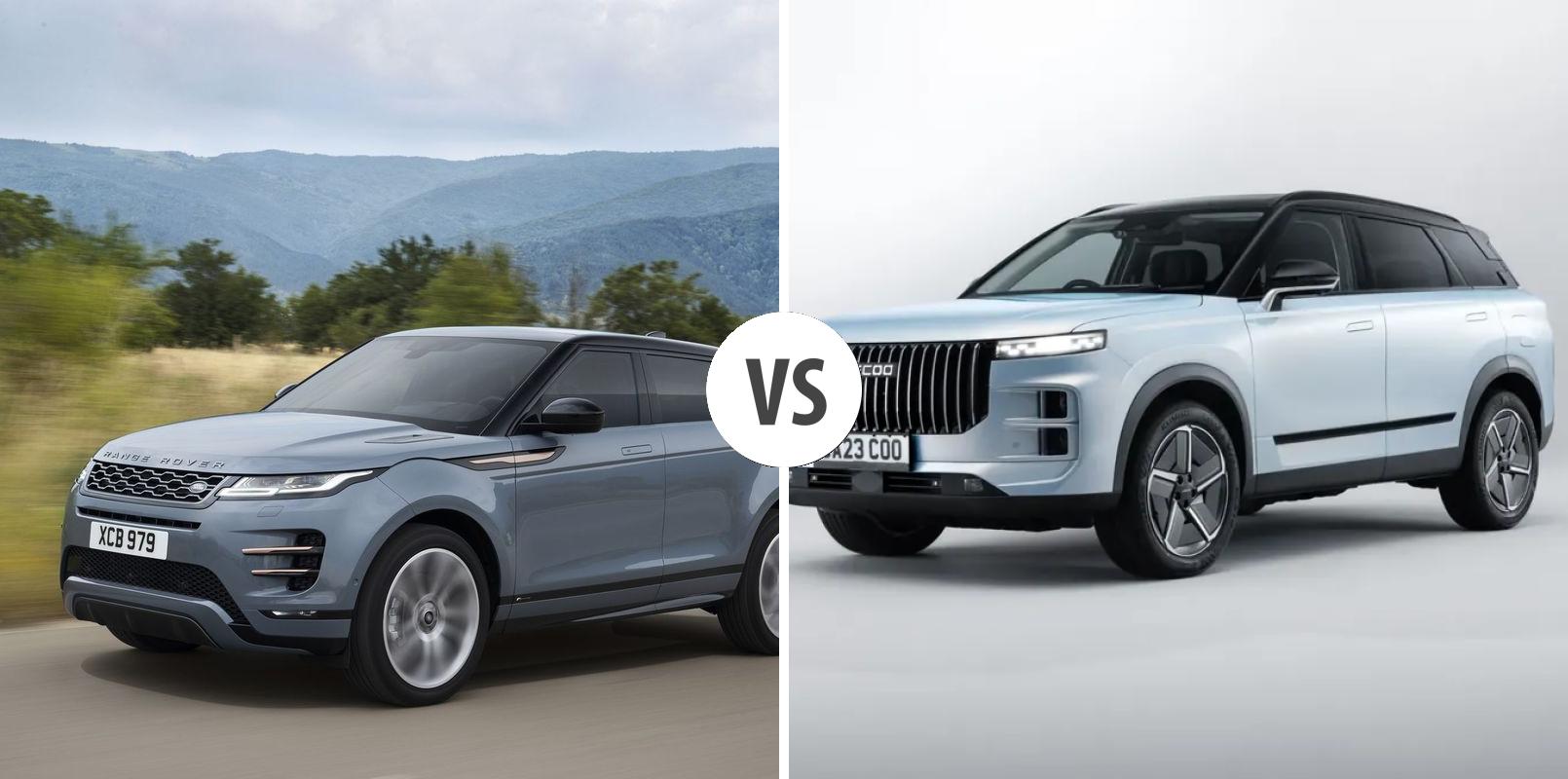 Land Rover Range Rover Evoque vs Jaecoo 7 comparatif - différences ...